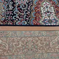 فرش ماشینی ۴ متری، زمینه سورمه ای|فرش|کرمانشاه, |دیوار