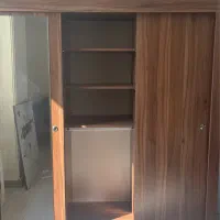 تخت دو طبقه و کمد ریلی کمجا چوب|تخت و سرویس خواب|تهران, گلستان (شهرک راه آهن)|دیوار