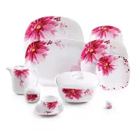 ست ۱۲ نفره ظروف سرو و پذیرای چینی زرین اصلی