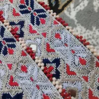 سرتوپ، شرابه دوزی(لبه دوزی)، آینه
