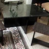 میز جلو مبلی با سه عدد عسلی