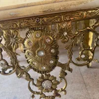 میز برنز تاج دوطرفه  اصل همراه با عسلی|مبلمان خانگی و میز عسلی|ارومیه, |دیوار