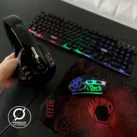 ست گیمینگ موس و کیبورد هدفون دسته PS4..پاور همه آک