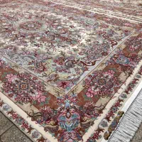(فرش فرزین)جفت۶متری خطیبی۴۰رج،گل ابریشم،بافت تبریز|فرش|تبریز, |دیوار