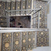 کناره فرش طوسی نقره ای طلا کوب ۵۰۰شانه|گلیم، جاجیم، گبه|قم, نیروگاه|دیوار