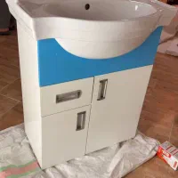 روشویی کمد دار قسمت رویی روشویی سنگی|لوازم سرویس بهداشتی|رشت, رشتیان|دیوار