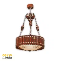 2 عدد لوستر چوبی