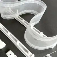 پرده مینیمالیسم با نوار و چوب پرده مخصوص