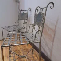 صندلی فرفورژه دست ساز طرح فرانسوی
