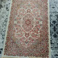 فرش طرح ابریشم  دو عدد در حد نو