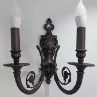 دو عدد لوستر دیوارکوب ۲شاخه برنز و برند کاملا نو