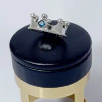 حلقه فوق کلکسیونی تک دستساز طرح تاج و دستبند نقره|جواهرات|ایلام, |دیوار