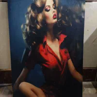 تابلو بوم مخملی طرح زنانه|تابلو، نقاشی، عکس|زاهدان, |دیوار