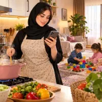 کار با گوشی در منزل