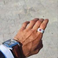انگشتر زیرکونیا/نقره ۹۹۹ ایتالیا/رادیوم شده