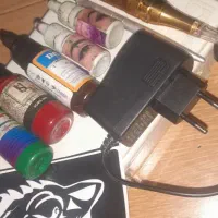 دستگاه تتوآلمانی ابرو صورت لب وبدن۵رنگ اصلی|آرایشگاه و سالن‌های زیبایی|بم, |دیوار