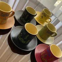 سرویس ۶نفره رنگی قهوه خوری چای خوری