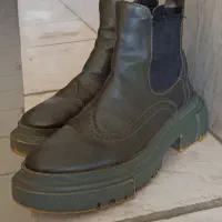 کفش نیم بوت چرم زنانه