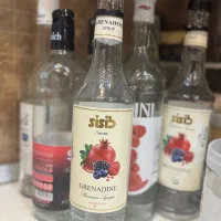 بطری سیروپ شیشه ای