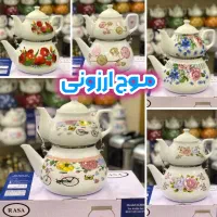 کتری قوری لعابی قهوه ساز سماور اقساطی با طلا