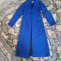 مانتو رنگ ابی کاربنی سایز ۳۸