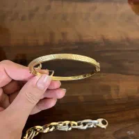 دستبند النگویی ایتالیای طلا شیک و نو