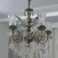 ۳ عدد لوستر برنجی ۵ شعله