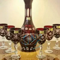 بلور بستنی خوری   قرمز|ظروف سرو و پذیرایی|رشت, کاکتوس|دیوار