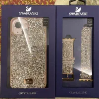 قاب گوشی ایفون ۱۴ و بند اپل واچ مدل سواروسکی