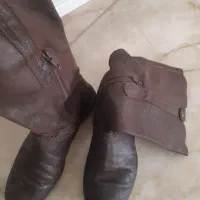 بوت چرم طبیعی سایز۳۵ دختر بچه
