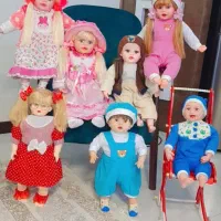 مجموعه ایی از عروسک های کمیاب/جدید/ نوزاد/روز دختر
