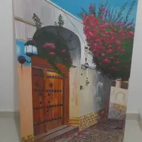 نقاشی بوم بافت قدیم بوشهر
