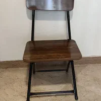 صندلی تاشو فلزی و چوبی  محکم  کاملا نو
