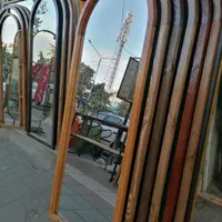 آینه فریم چوبی ضخیم سندبلاست کلیردار کد33