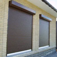 کرکره برقی اتوماتیک/قهوه ای کد 6714