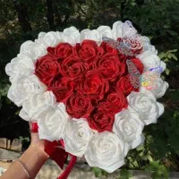 تخفیف ویژه دسته گل روبانی و باکس شکلات|گل مصنوعی|تبریز, |دیوار
