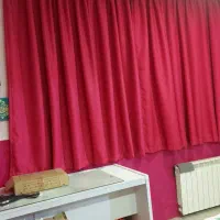 پرده سرخابی|پرده، رانر، رومیزی|تهران, شهرک مخابرات|دیوار