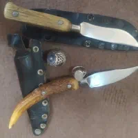 چاقو با انگشتر نقره اصلی