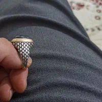 انگشتر نقره نگین لعل مشکی معاوضه با سگ یا کبوتر|جواهرات|اشتهارد, |دیوار