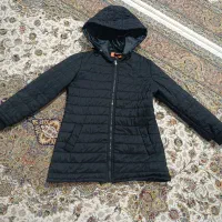 کاپشن کلاه دار در حد نو