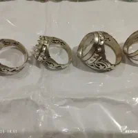 سنگ قیمتی و رکاب نقره شبکه آینه مردانه نو عیار ۹۲۵|بدلیجات|مشهد, گاز|دیوار