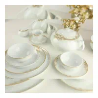 سرویس چینی طرح ماکان طلایی|ظروف سرو و پذیرایی|تهران, هرندی|دیوار