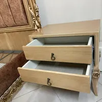 تخت خواب ۲ نفره در ابعاد ۲ * ۱۶۰ تمام چوب و پارچه|تخت و سرویس خواب|تهران, سلسبیل|دیوار