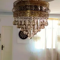 یک جفت لوستر کریستالی