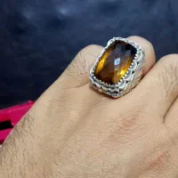 انگشتر الماس سیترین معاوضه با زمرد