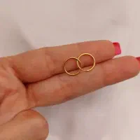 گوشواره حلقه ای زیر یک گرم