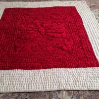 لحاف نونو داخل بارالیاف با رویه مخمل باملحفه نو|رختخواب، بالش، پتو|نوشهر, |دیوار