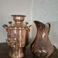 کتری و پارچ آب مسی خیلی شیک نونو استفاده نشده