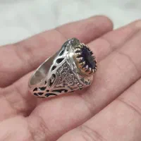 انگشتر یاقوت کبود دست ساز|جواهرات|فلاورجان, |دیوار