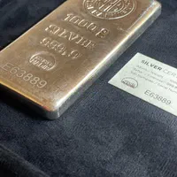 شمش نقره یک کیلویی برند نادیر